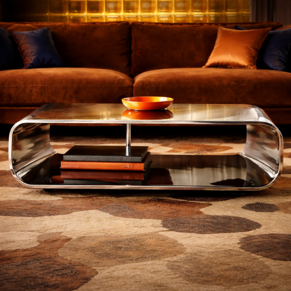 Table basse "Chrome Flow"